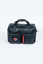 Sac de voyage en cuir Royal Air Force Dahl 5 bleu marine Homme